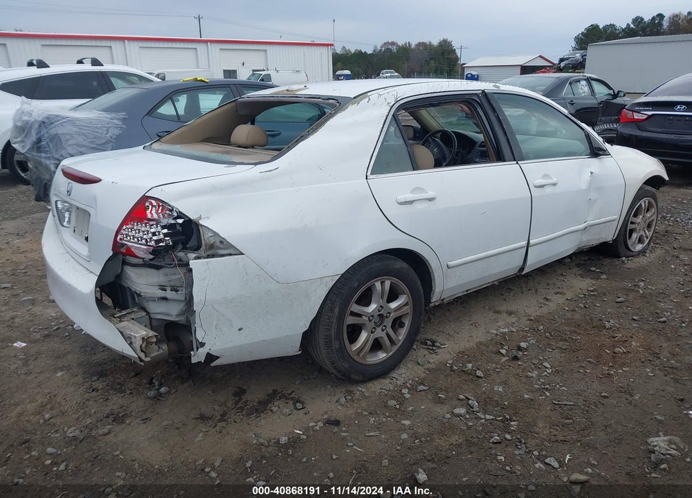2007 HONDA ACCORD 2.4 EX VIN: 1HGCM56857A078324