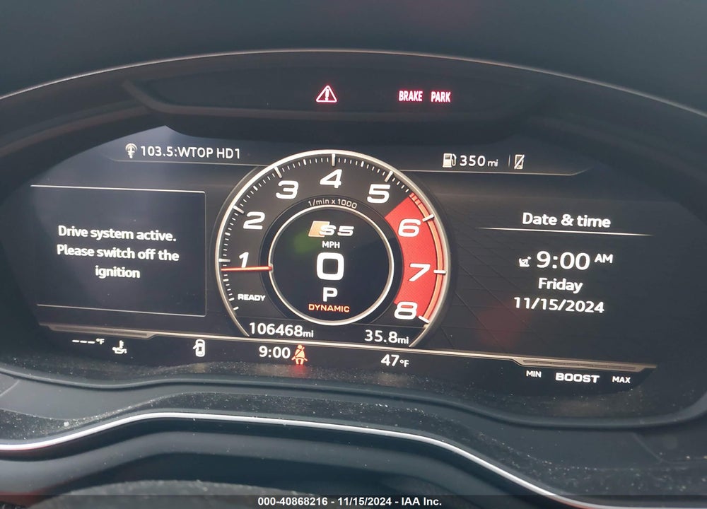 2018 AUDI S5 3.0T PREMIUM PLUS VIN: WAUC4CF57JA041563