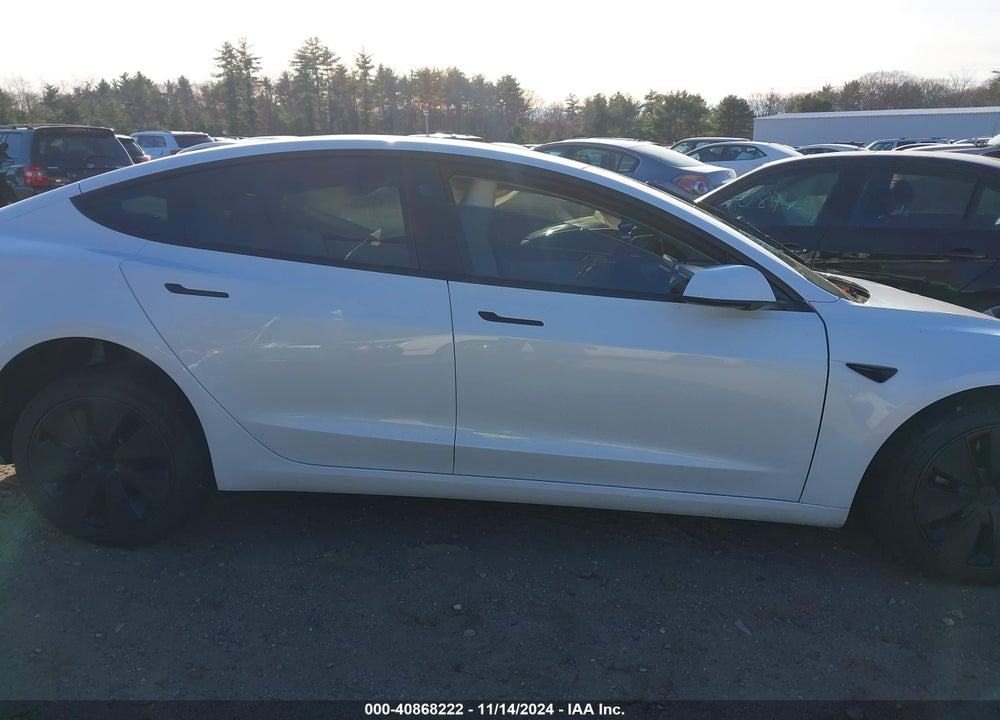 2024 TESLA MODEL 3 REAR-WHEEL DRIVE VIN: 5YJ3E1EA4RF849567