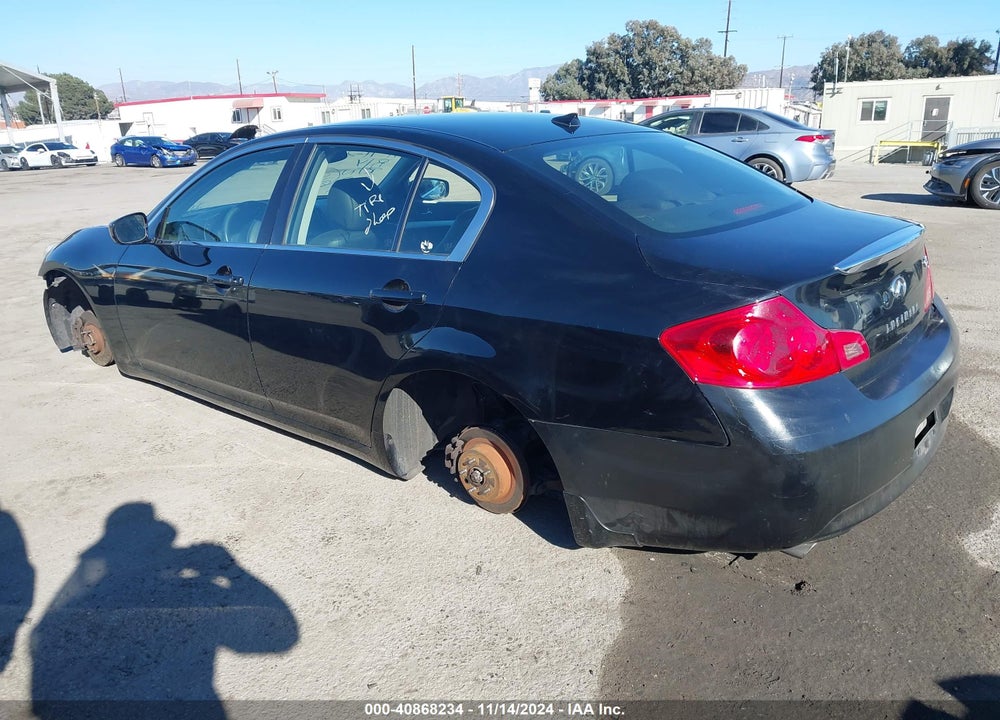 2012 INFINITI G25 JOURNEY VIN: JN1DV6AP1CM812621