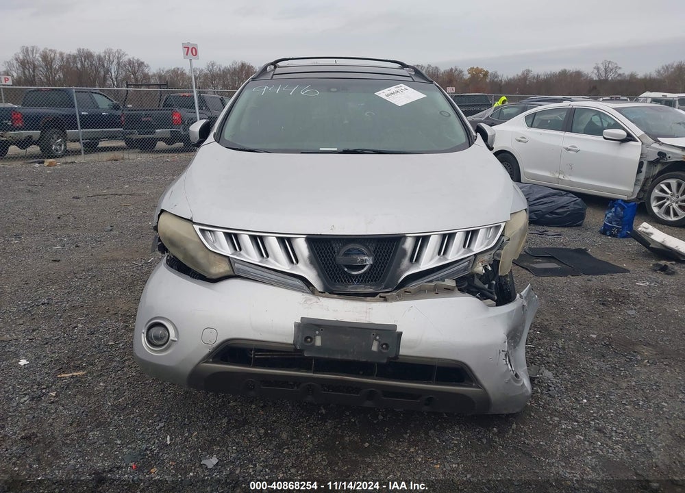 2009 NISSAN MURANO SL VIN: JN8AZ18W39W109446