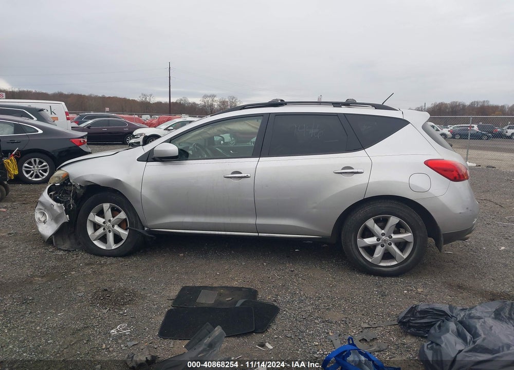 2009 NISSAN MURANO SL VIN: JN8AZ18W39W109446