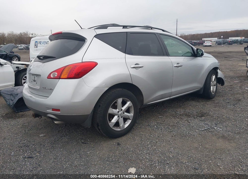 2009 NISSAN MURANO SL VIN: JN8AZ18W39W109446