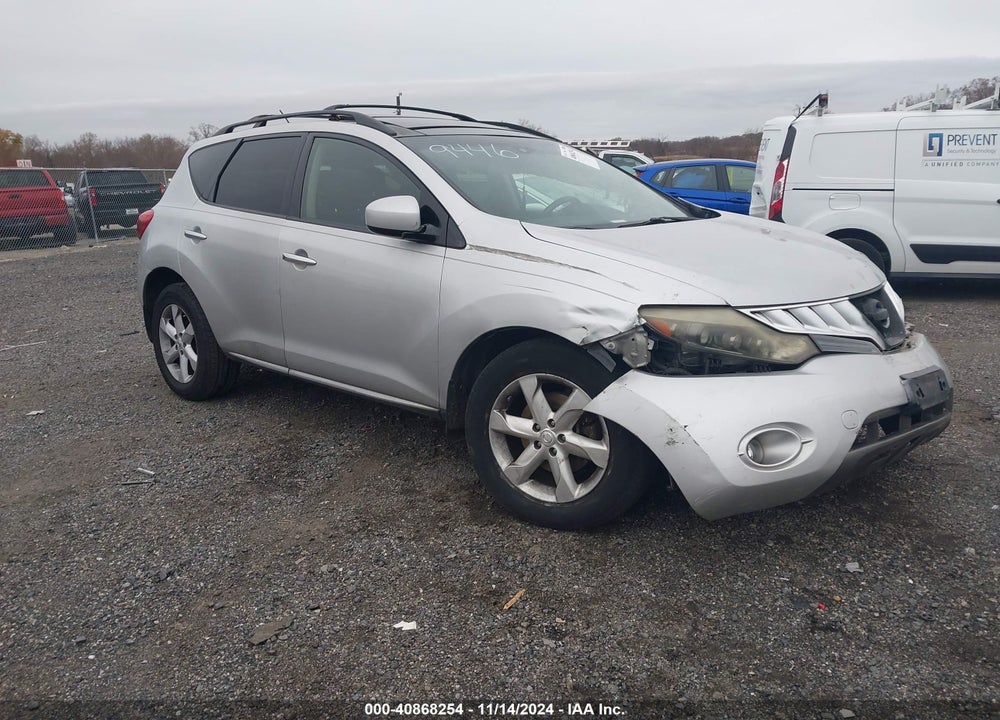 2009 NISSAN MURANO SL VIN: JN8AZ18W39W109446