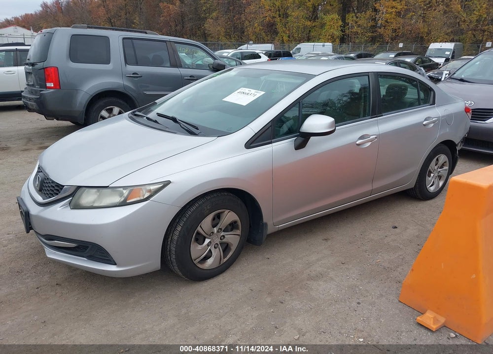 2013 HONDA CIVIC LX VIN: 2HGFB2F55DH595529