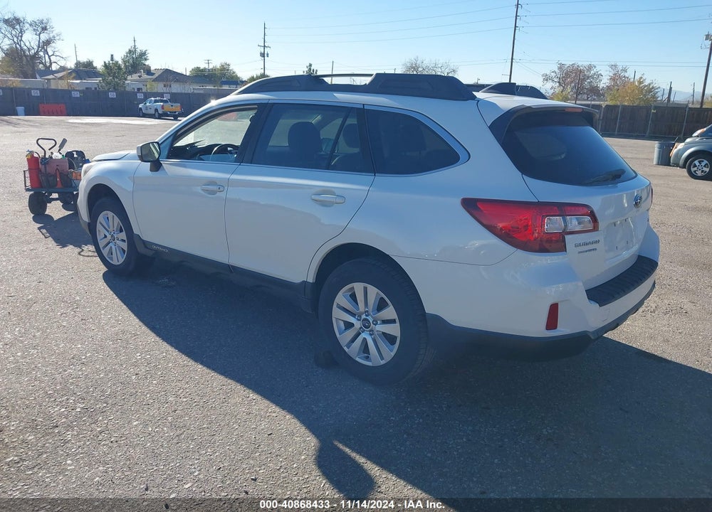 2016 SUBARU OUTBACK 2.5I PREMIUM VIN: 4S4BSACC8G3298395