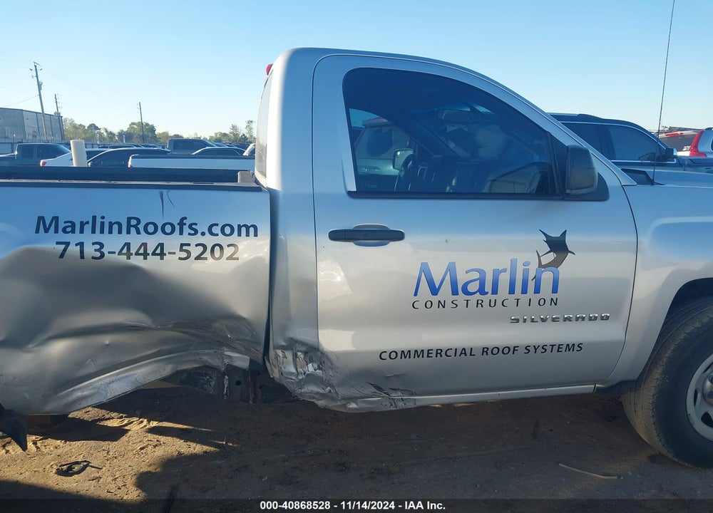 2018 CHEVROLET SILVERADO 1500 WORK TRUCK VIN: 1GCNCNEC7JZ293454