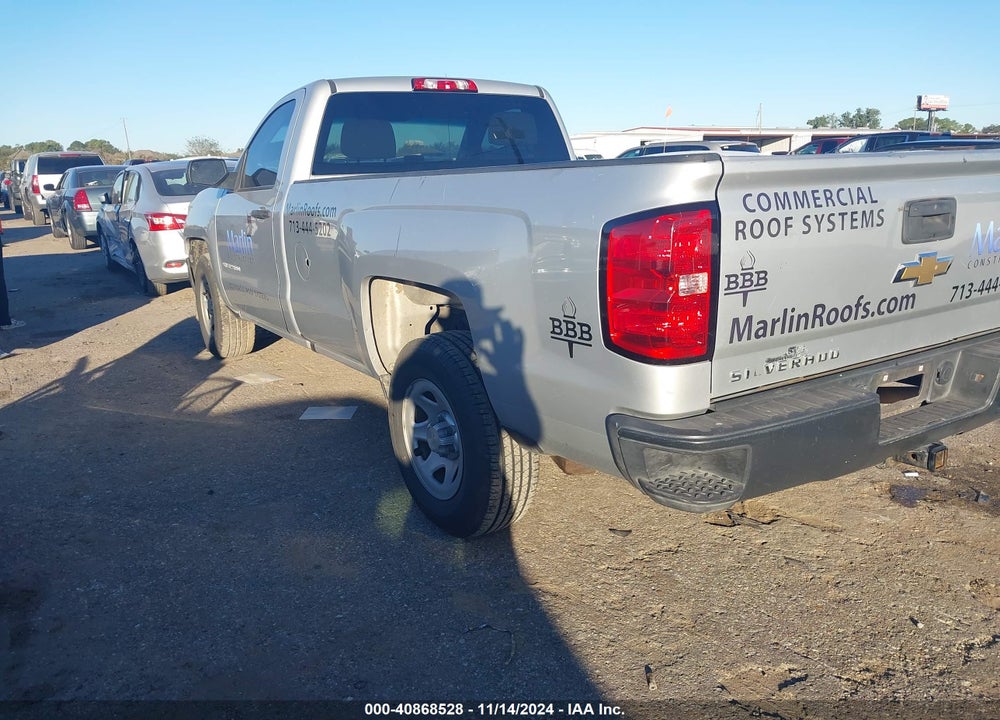 2018 CHEVROLET SILVERADO 1500 WORK TRUCK VIN: 1GCNCNEC7JZ293454