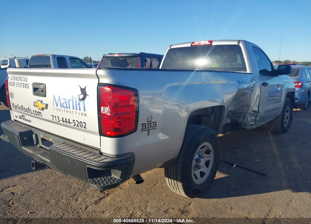 2018 CHEVROLET SILVERADO 1500 WORK TRUCK VIN: 1GCNCNEC7JZ293454