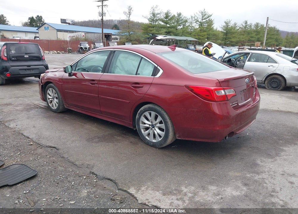 2017 SUBARU LEGACY VIN: 4S3BNAF64H3046260