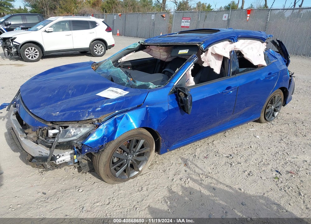 2020 HONDA CIVIC EX-L VIN: SHHFK7H8XLU405553