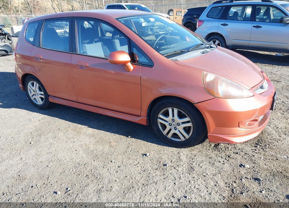 2008 HONDA FIT SPORT VIN: JHMGD38658S003200