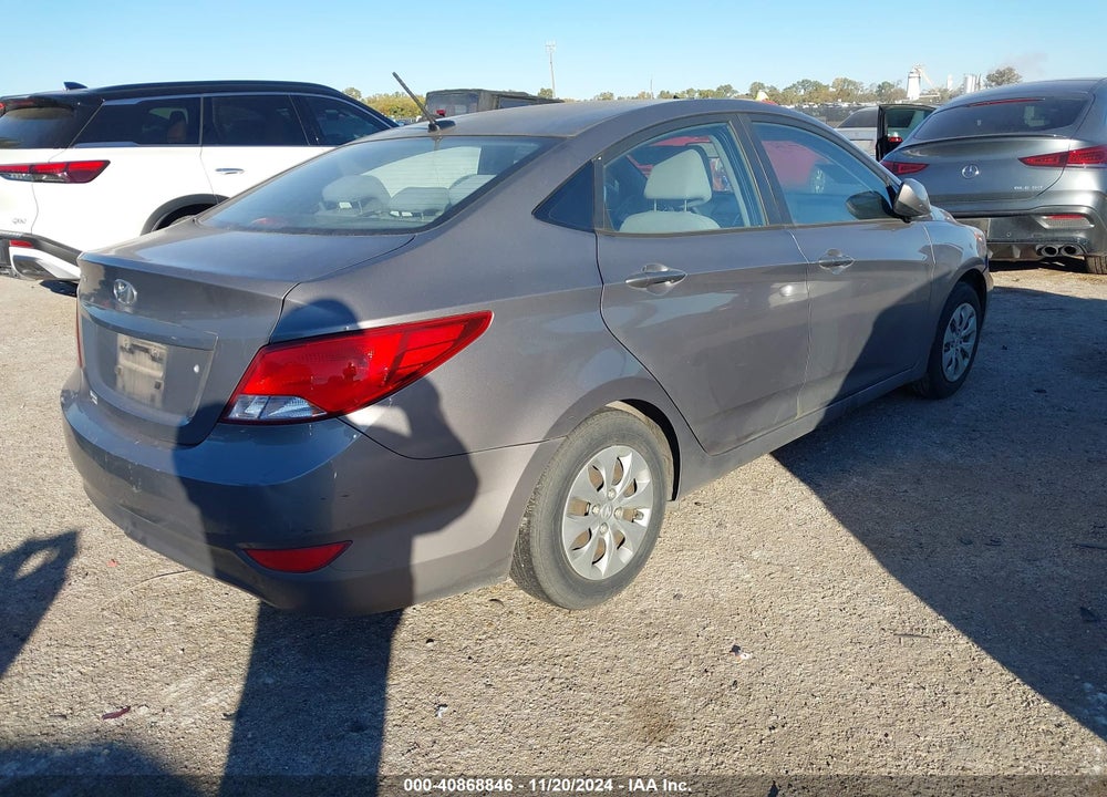 2017 HYUNDAI ACCENT SE VIN: KMHCT4AE0HU373724