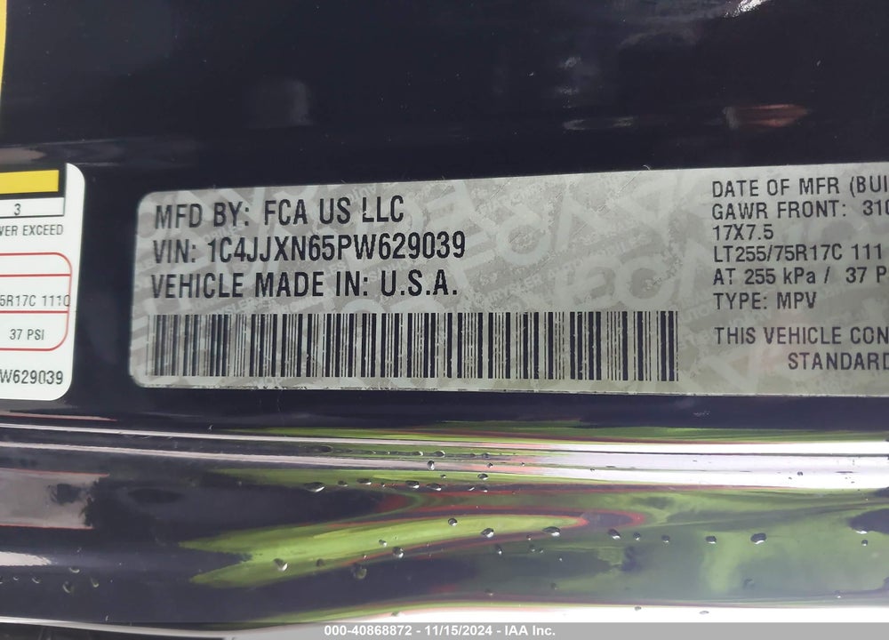 2023 JEEP WRANGLER 4XE 4X4 VIN: 1C4JJXN65PW629039
