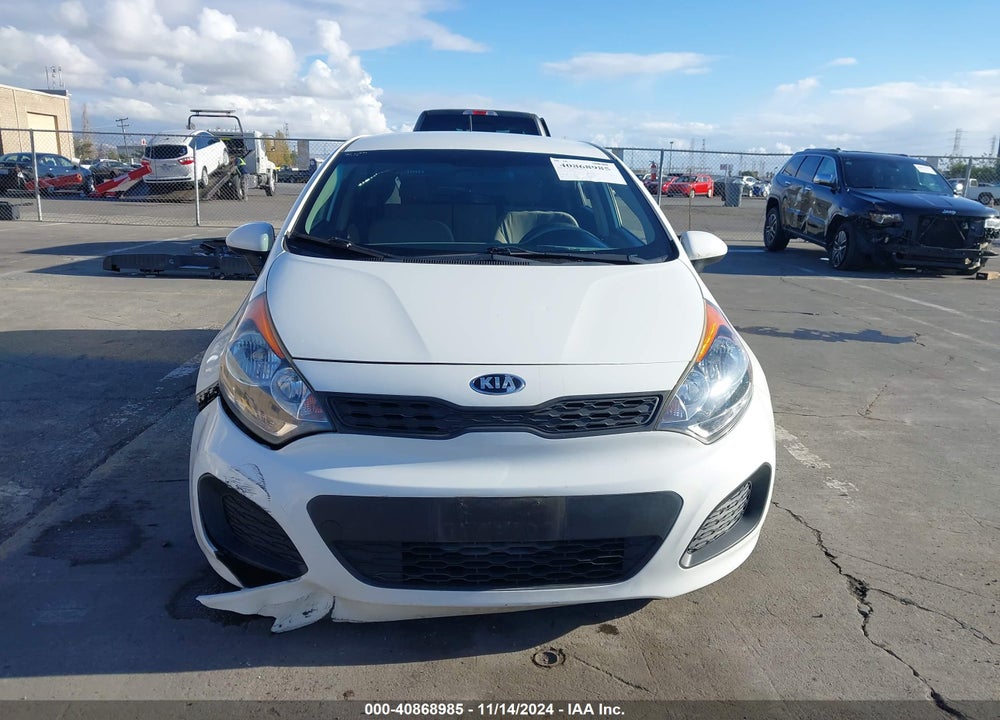 2014 KIA RIO LX VIN: KNADM5A36E6376764