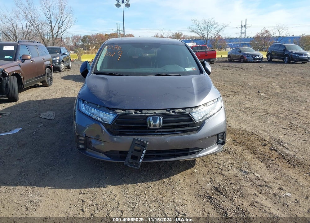 2022 HONDA ODYSSEY EX-L VIN: 5FNRL6H71NB038218
