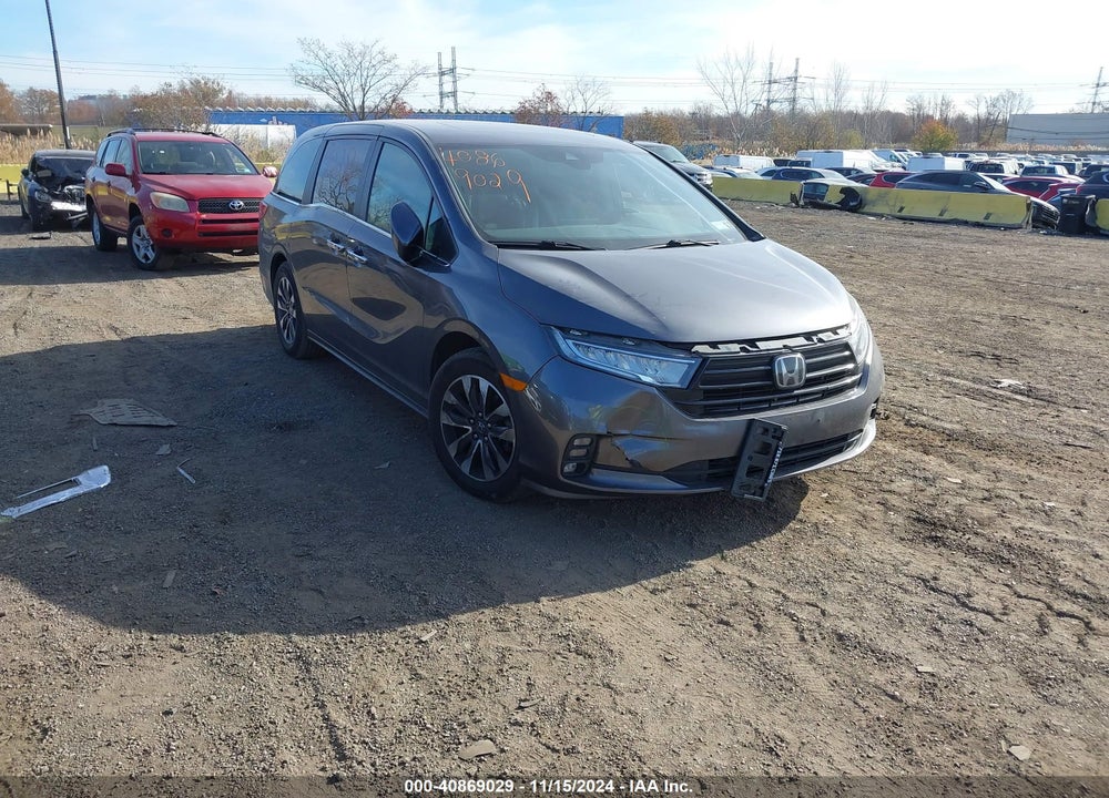 2022 HONDA ODYSSEY EX-L VIN: 5FNRL6H71NB038218