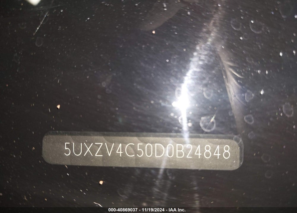 2013 BMW X5 XDRIVE35I/XDRIVE35I PREMIUM/XDRIVE35I SPORT ACTIVITY VIN: 5UXZV4C50D0B24848