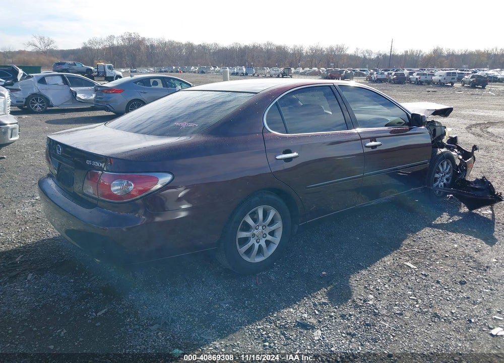 2004 LEXUS ES 330 VIN: JTHBA30G845002171