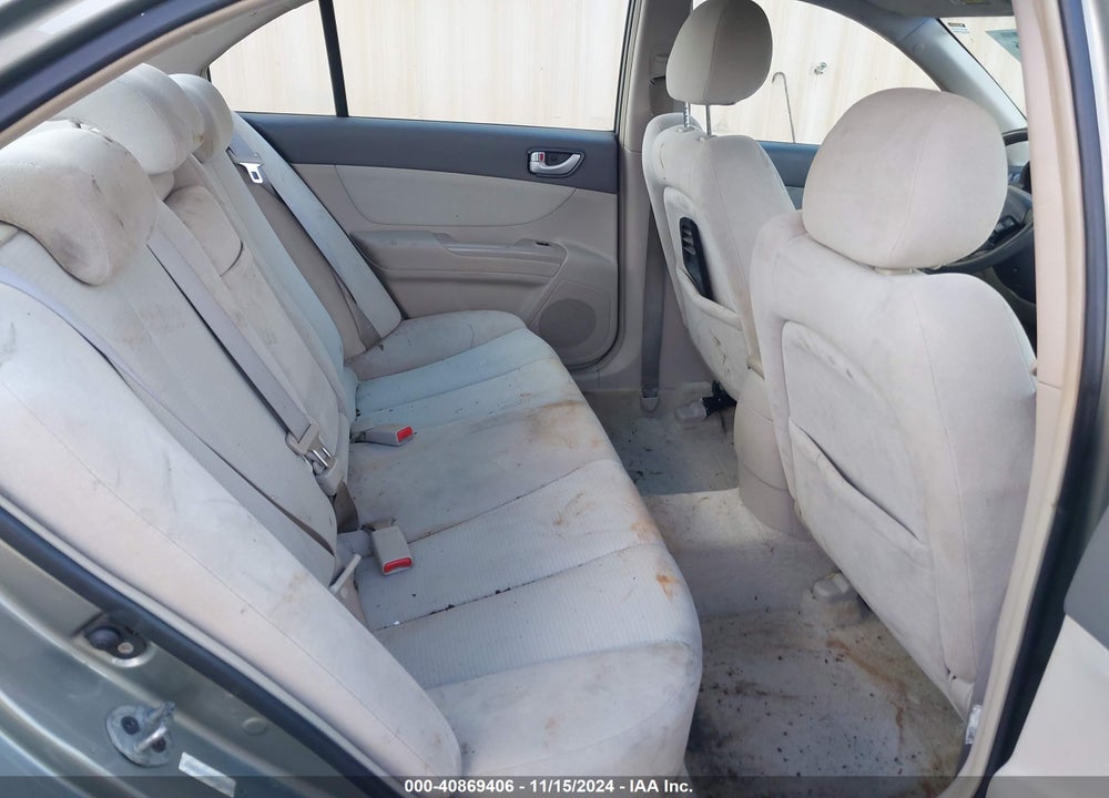 2008 HYUNDAI SONATA GLS V6 VIN: 5NPET46F18H340966