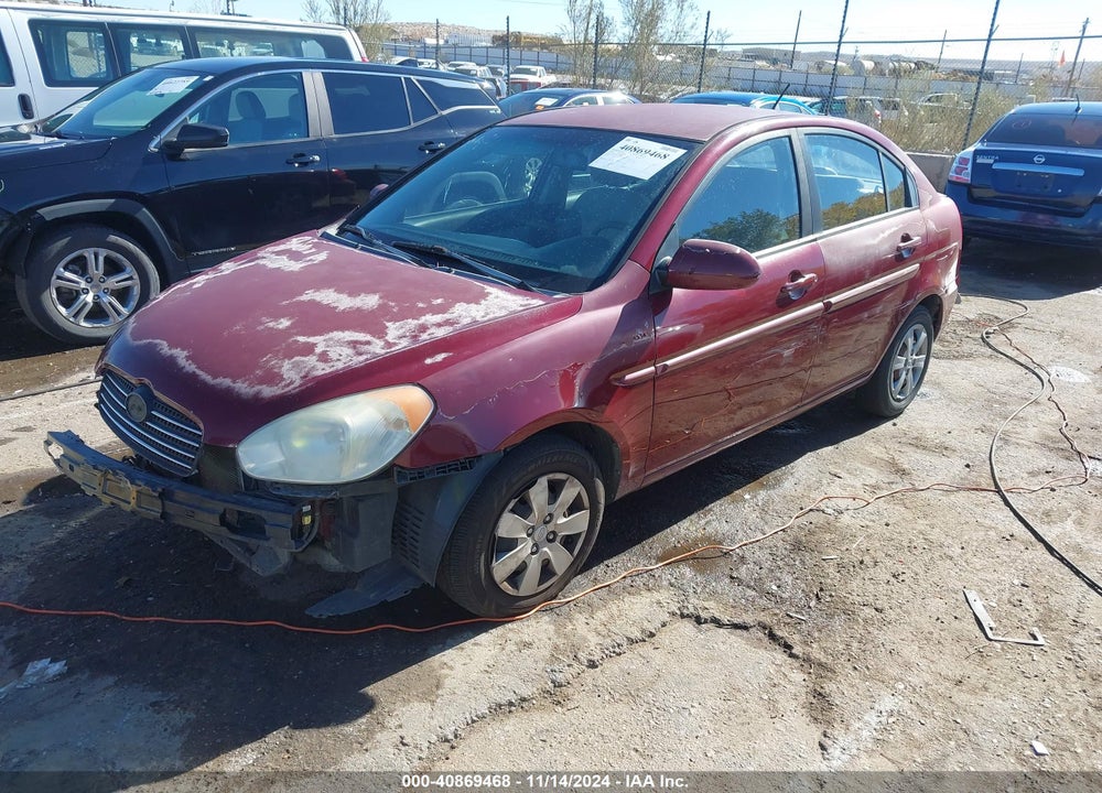 2008 HYUNDAI ACCENT GLS VIN: KMHCN46C58U227997