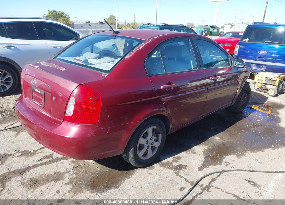 2008 HYUNDAI ACCENT GLS VIN: KMHCN46C58U227997