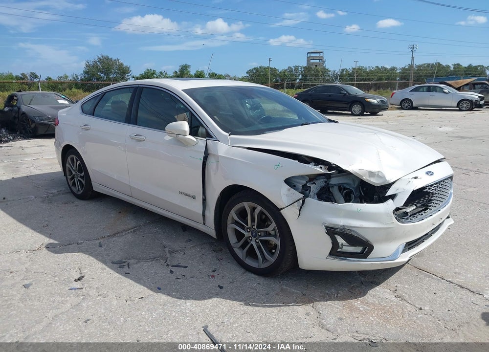 2019 FORD FUSION HYBRID TITANIUM VIN: 3FA6P0RU2KR273560