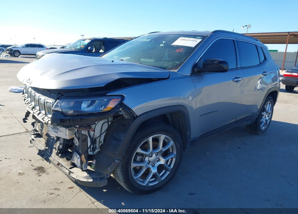 2022 JEEP COMPASS LATITUDE LUX 4X4 VIN: 3C4NJDFB6NT164558