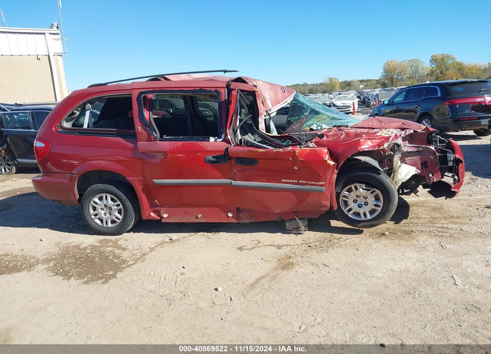 2007 DODGE GRAND CARAVAN SE VIN: 1D4GP24R67B185106