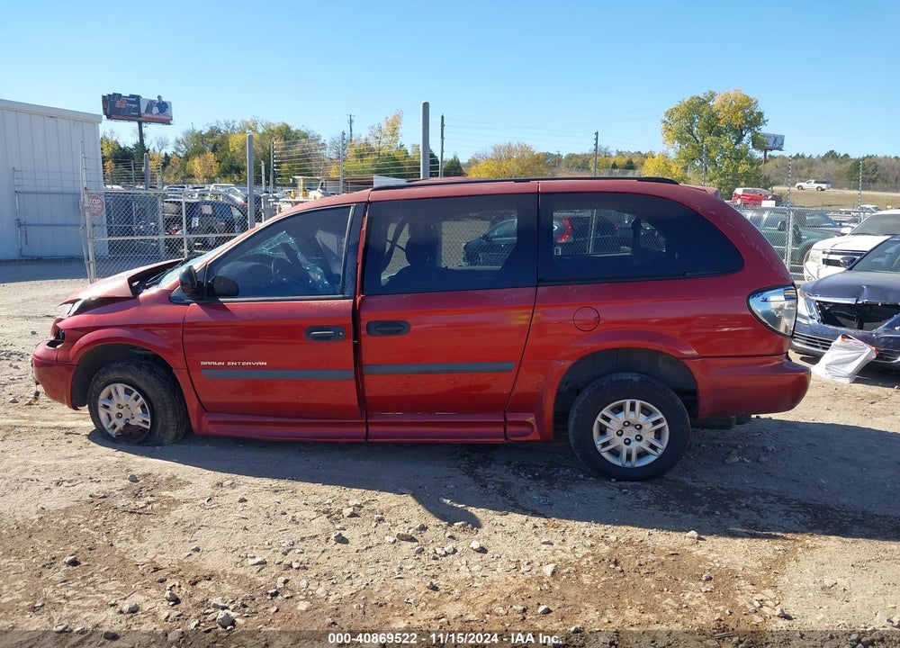 2007 DODGE GRAND CARAVAN SE VIN: 1D4GP24R67B185106