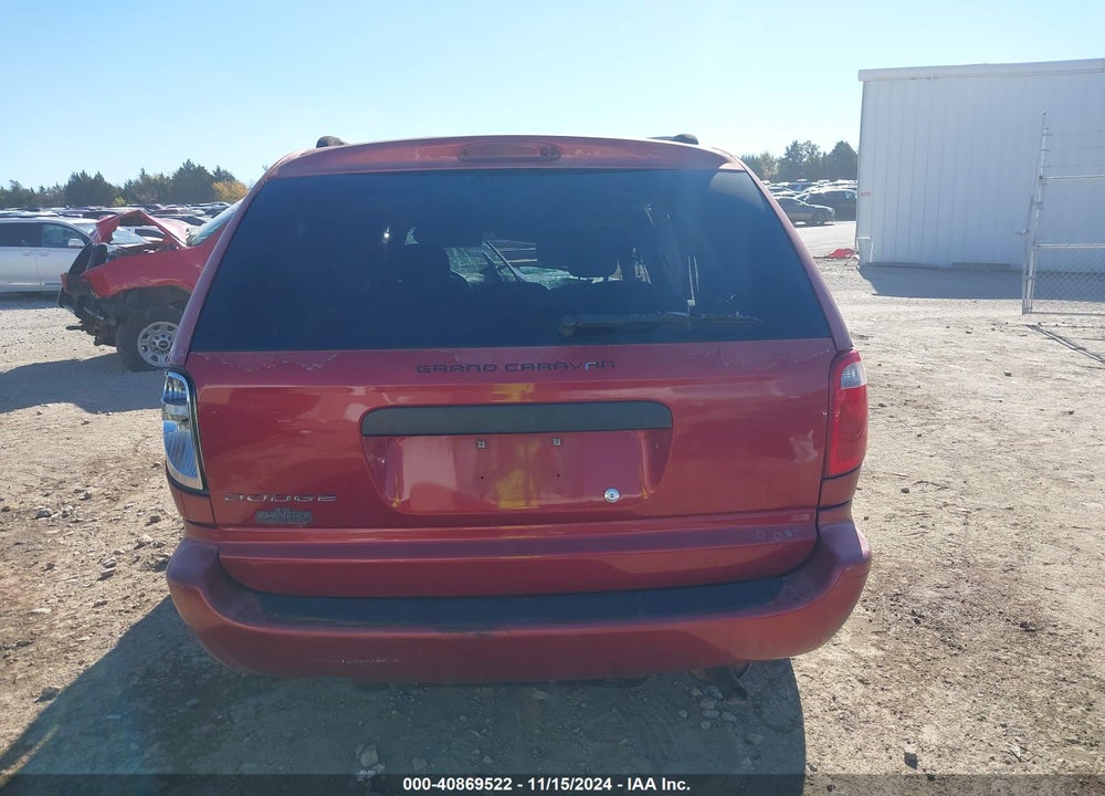 2007 DODGE GRAND CARAVAN SE VIN: 1D4GP24R67B185106