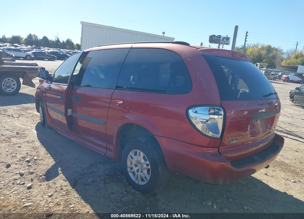 2007 DODGE GRAND CARAVAN SE VIN: 1D4GP24R67B185106