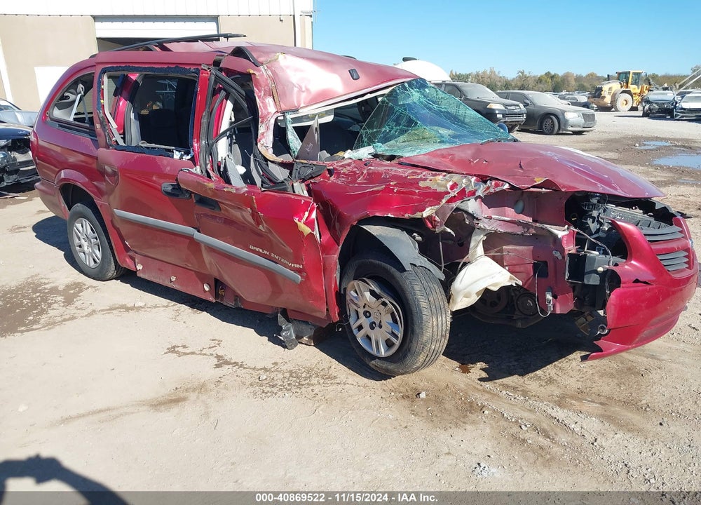 2007 DODGE GRAND CARAVAN SE VIN: 1D4GP24R67B185106