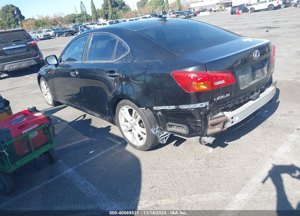 2007 LEXUS IS 250 VIN: JTHBK262772033128