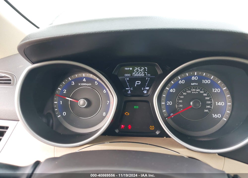 2012 HYUNDAI ELANTRA LIMITED (ULSAN PLANT) VIN: KMHDH4AE9CU485923