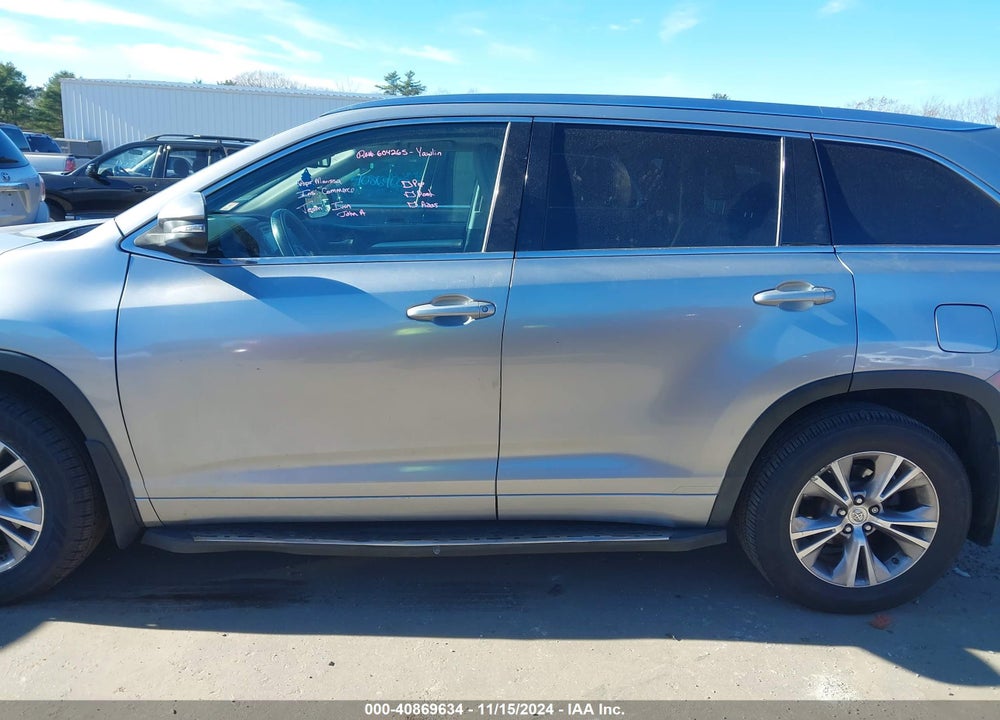 2015 TOYOTA HIGHLANDER XLE V6 VIN: 5TDJKRFH1FS205221