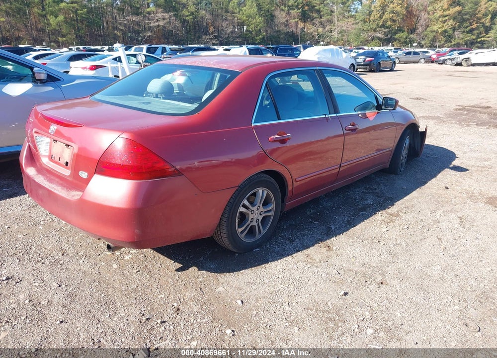 2007 HONDA ACCORD 2.4 SE VIN: 1HGCM56367A163869
