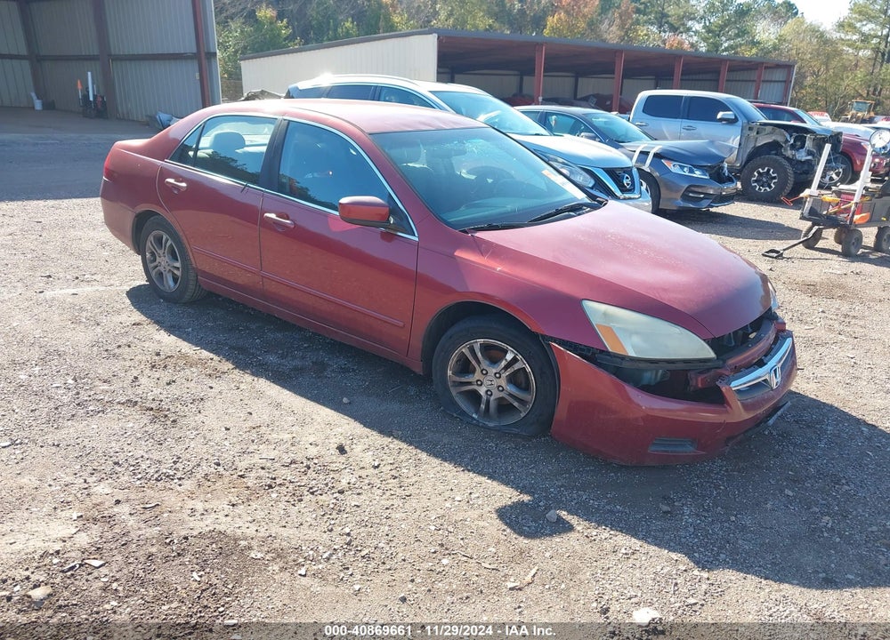 2007 HONDA ACCORD 2.4 SE VIN: 1HGCM56367A163869