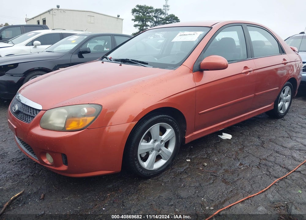 2008 KIA SPECTRA SX VIN: KNAFE121485021937