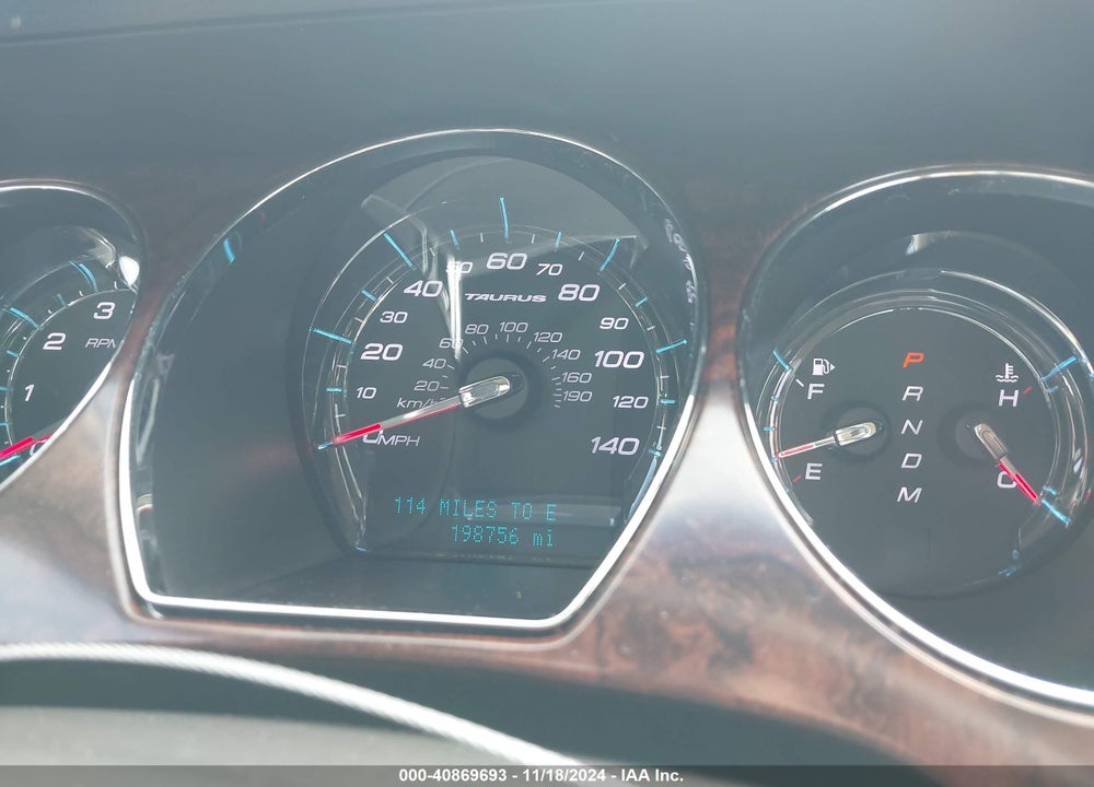 2012 FORD TAURUS SEL VIN: 1FAHP2EW5CG107313