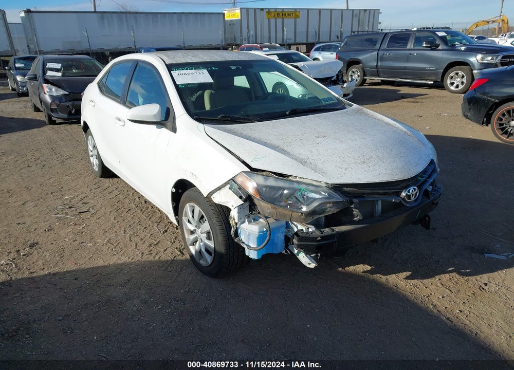 2016 TOYOTA COROLLA LE VIN: 2T1BURHE8GC616059