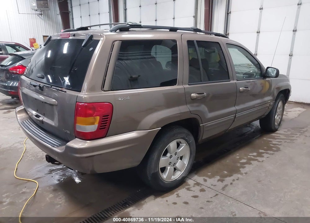 2001 JEEP GRAND CHEROKEE LIMITED VIN: 1J4GW58N41C693580