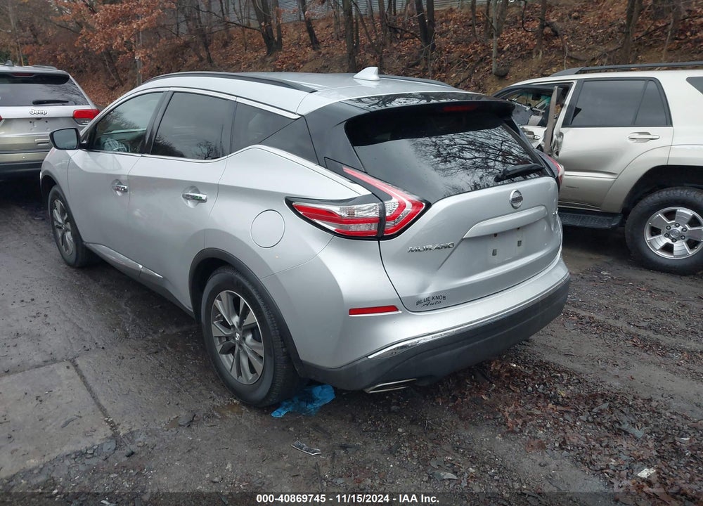 2017 NISSAN MURANO PLATINUM/S/SL/SV VIN: 5N1AZ2MH0HN104939