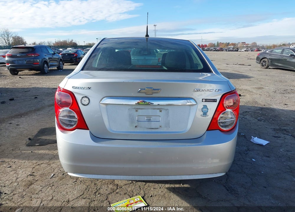 2012 CHEVROLET SONIC 2LT VIN: 1G1JC5SH5C4205234