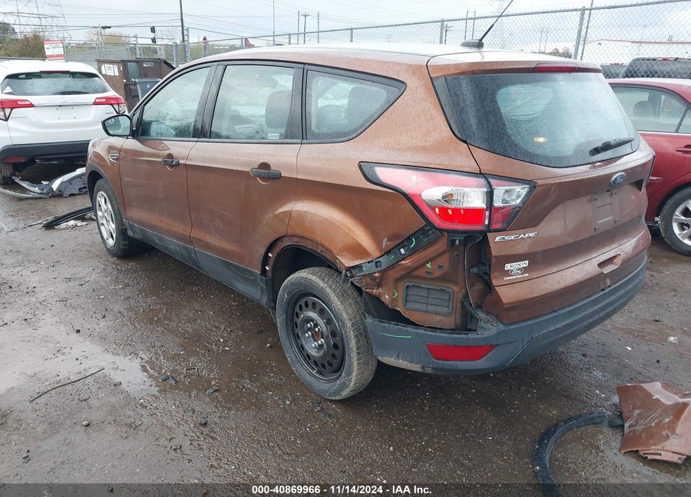 2017 FORD ESCAPE S VIN: 1FMCU0F72HUE64025