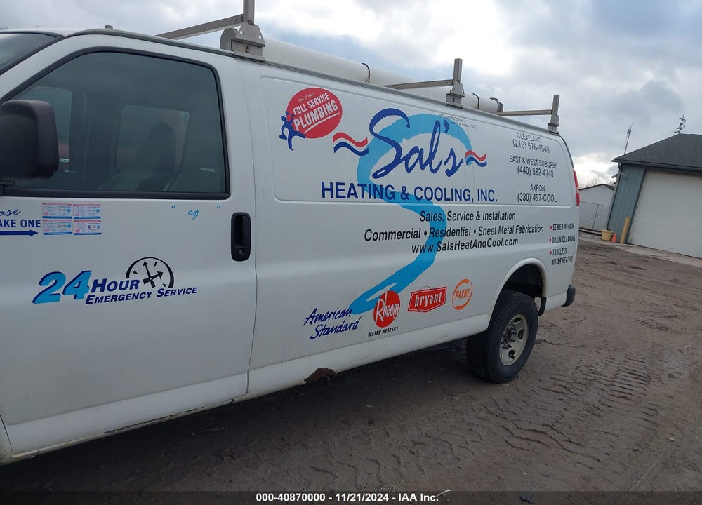 2014 CHEVROLET EXPRESS 2500 WORK VAN VIN: 1GCWGGBA6E1133996