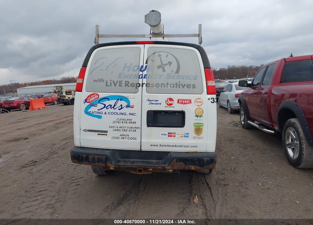 2014 CHEVROLET EXPRESS 2500 WORK VAN VIN: 1GCWGGBA6E1133996
