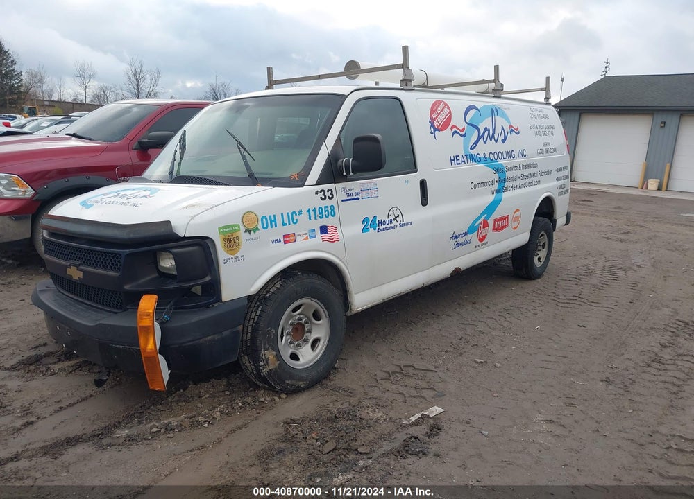 2014 CHEVROLET EXPRESS 2500 WORK VAN VIN: 1GCWGGBA6E1133996