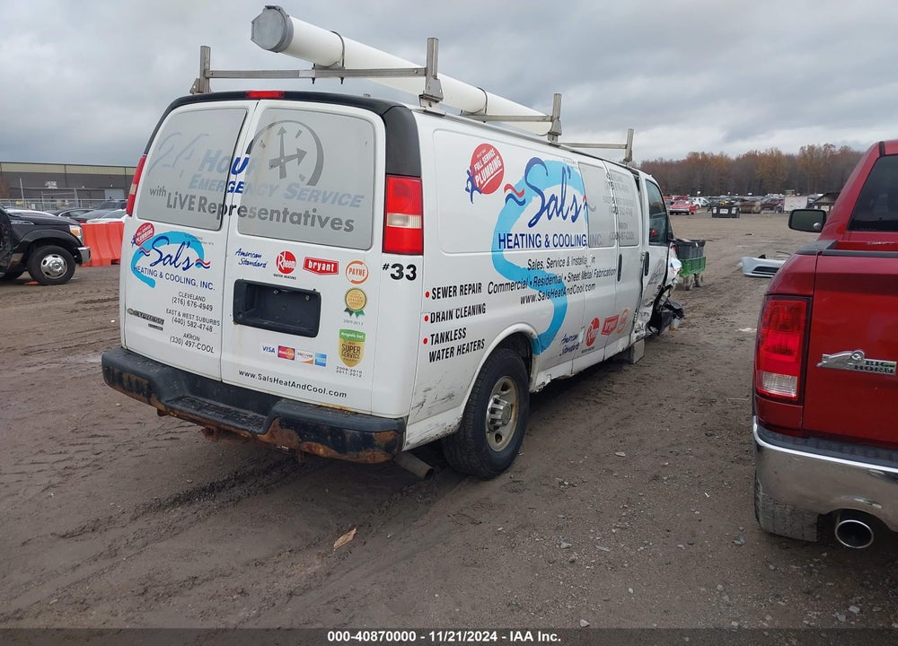 2014 CHEVROLET EXPRESS 2500 WORK VAN VIN: 1GCWGGBA6E1133996