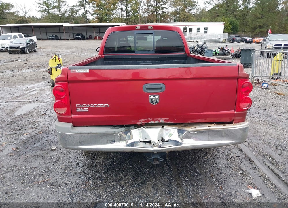 2006 DODGE DAKOTA SLT VIN: 1D7HE42K96S523921